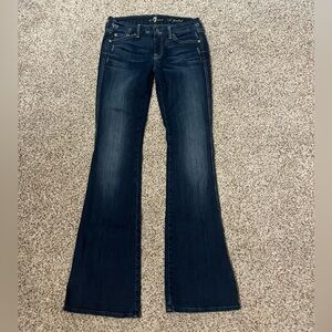 7 For All Mankind Blue Boot Cut Jeans